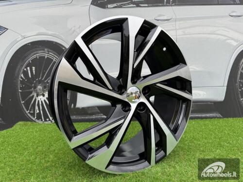 Ratlankis R18x8  5X108  ET  50  63.3  FE183  Black Polished (MB)  For VOLVO  (P+Z6+Z5)