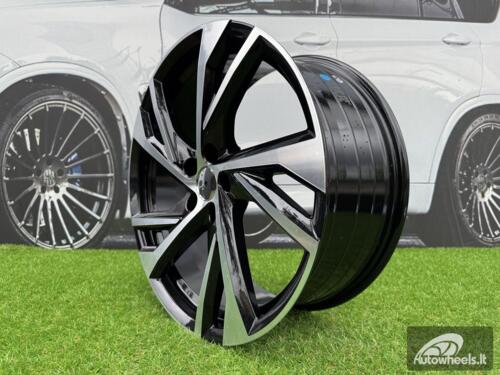 Ratlankis R18x8  5X108  ET  50  63.3  FE183  Black Polished (MB)  For VOLVO  (P+Z6+Z5)