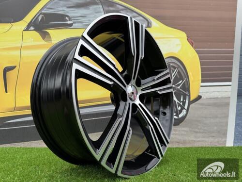 Ratlankis R18x8  5X108  ET  45  63.3  FE184  Black Polished (MB)  For VOLVO  (P1+P)