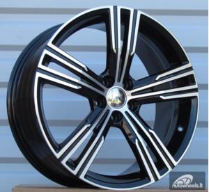 Ratlankis R19x8  5X108  ET  42  63.3  FE184  Black Polished (MB)  For VOLVO  (Z6)