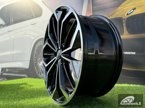 Ratlankis R19x8  5X108  ET  45  63.4  FE187  (IN5608)  Black Polished (MB)  For FORD  (P2)