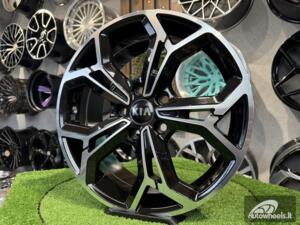 Ratlankis R18x7.5  5X114.3  ET  51  67.1  FE190  Black Polished (MB)  For KIA  (Z5+P)