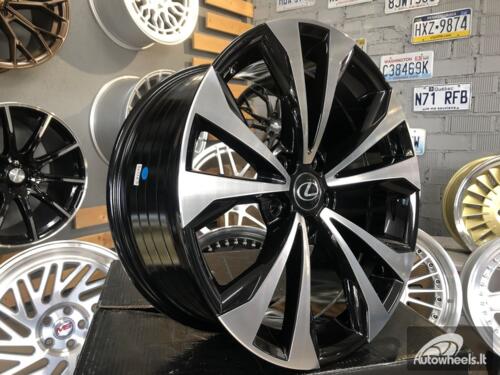 Ratlankis R19x8  5X114.3  ET  35  60.1  FE194  Black Polished (MB)  For LEX  (P2)