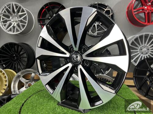 Ratlankis R19x8  5X114.3  ET  35  60.1  FE194  Black Polished (MB)  For LEX  (P2)