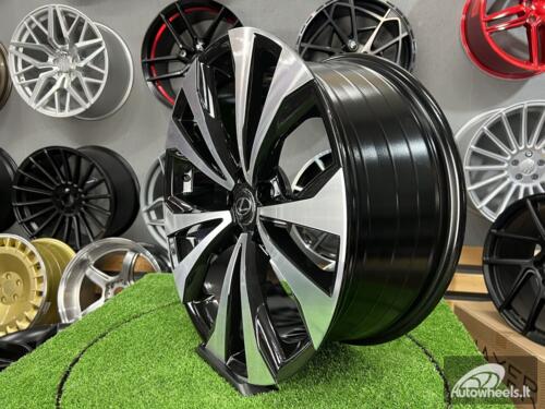 Ratlankis R19x8  5X114.3  ET  35  60.1  FE194  Black Polished (MB)  For LEX  (P2)