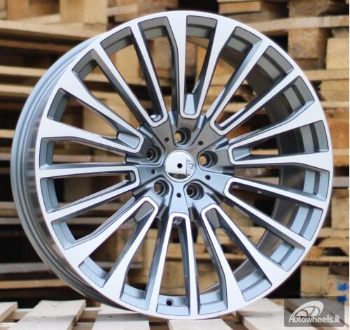 Ratlankis R22x9.5  5X112  ET  32  66.6  FE222  Grey Polished+Powder Coating (MGPC)  For BMW  (K3)  ((Front+Rear) X7)