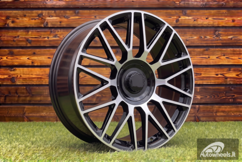 Ratlankis R21x11  5X112  ET  55  66.6  FE230  Black Polished (MB)  For MER  (P2)  (Rear+Front  For New GLS)