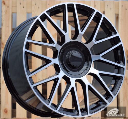 Ratlankis R21x11  5X112  ET  55  66.6  FE230  Black Polished (MB)  For MER  (P2)  (Rear+Front  For New GLS)