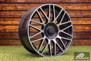 Ratlankis R21x11  5X112  ET  55  66.6  FE230  Black Polished (MB)  For MER  (P2)  (Rear+Front  For New GLS)