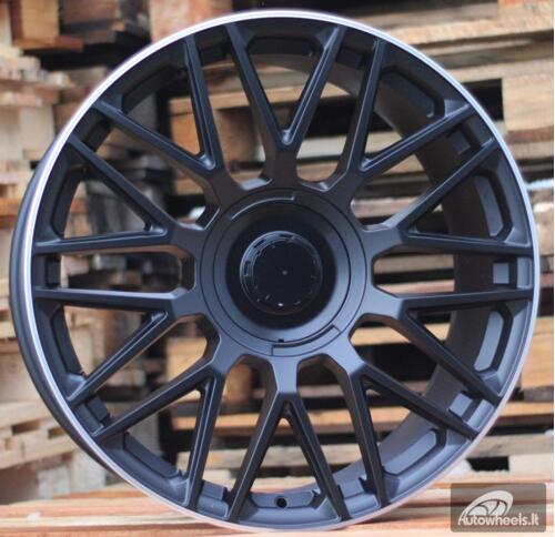 Ratlankis R20x9.5  5X112  ET  35  66.6  FE230  (IN1118/YA006)  Black+Polished Lip (BLPL)  MER  (P1+P2)  (Satin Black Machined Lip Rear+Front)