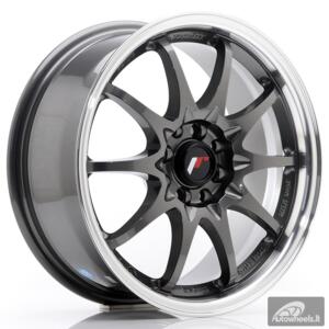 JR Wheels JR5 16x7 ET30 4x100/108 Gun Metal w/Machined Lip