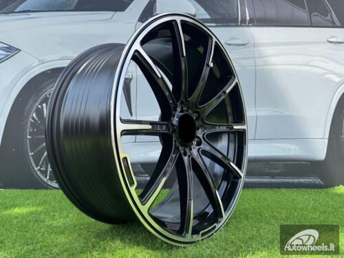 Ratlankis R21x10  5X112  ET  54  66.6  FE236  Black Polished (MB)  For MER  (K7+A)  (BRAB STYLE Rear+Front)