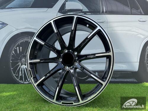 Ratlankis R21x10  5X112  ET  54  66.6  FE236  Black Polished (MB)  For MER  (K7+A)  (BRAB STYLE Rear+Front)