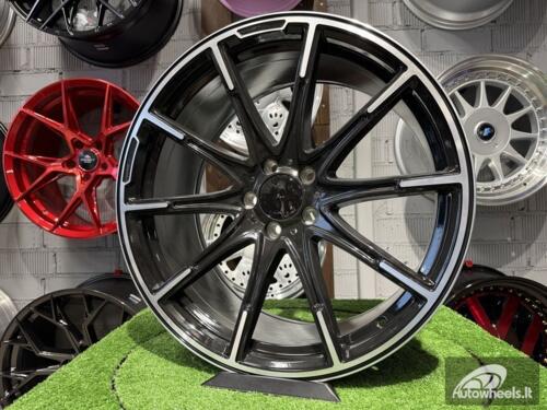 Ratlankis R21x11  5X112  ET  55  66.6  FE236  Black Polished (MB)  For MER  (P)  (Rear+Front Style BRABUS For New GLS)