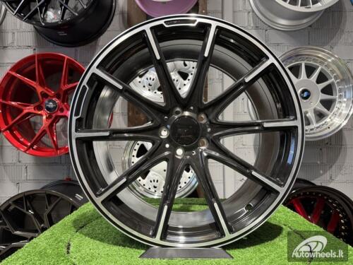 Ratlankis R20x9.5  5X112  ET  39  66.6  FE236  (HE1037)  Black Polished (MB)  MER  (P1)  (Rear+Front Style New BRABUS)