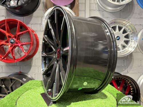 Ratlankis R20x9.5  5X112  ET  39  66.6  FE236  (HE1037)  Black Polished (MB)  MER  (P1)  (Rear+Front Style New BRABUS)