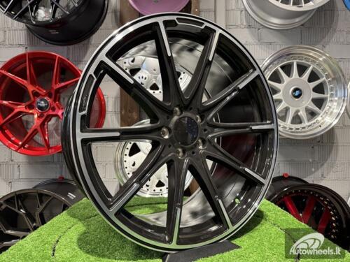 Ratlankis R20x9.5  5X112  ET  39  66.6  FE236  (HE1037)  Black Polished (MB)  MER  (P1)  (Rear+Front Style New BRABUS)