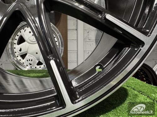 Ratlankis R20x9.5  5X112  ET  39  66.6  FE236  (HE1037)  Black Polished (MB)  MER  (P1)  (Rear+Front Style New BRABUS)