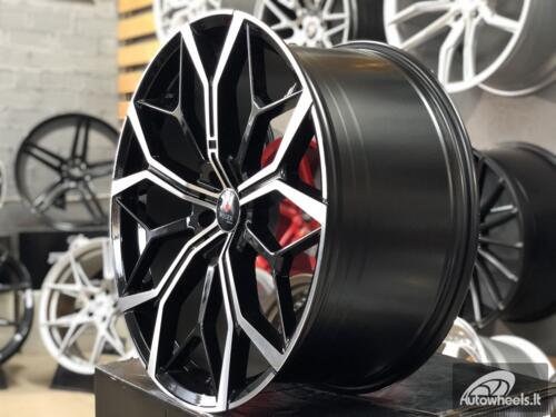 Ratlankis R21x10.5  5X112  ET  43  66.6  FE245  Black Polished (MB)  For BMW  (P2)  ()