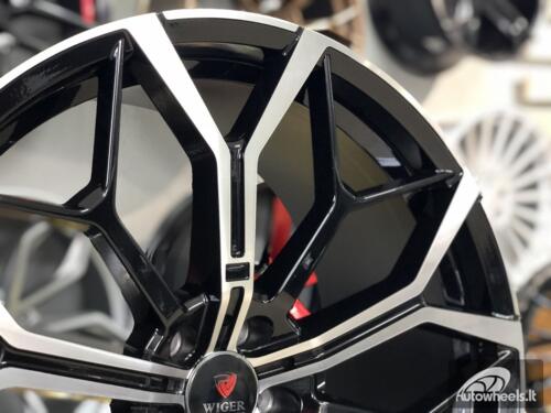 Ratlankis R21x10.5  5X112  ET  43  66.6  FE245  Black Polished (MB)  For BMW  (P2)  ()