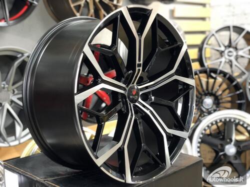 Ratlankis R21x10.5  5X112  ET  43  66.6  FE245  Black Polished (MB)  For BMW  (P2)  ()