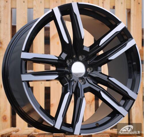 Ratlankis R21x10.5  5X112  ET  43  66.6  FE246  Black Polished (MB)  For BMW  (P2)  ()