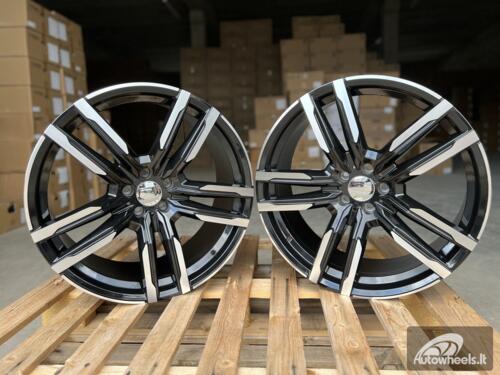 Ratlankis R21x10.5  5X112  ET  43  66.6  FE246  Black Polished (MB)  For BMW  (P2)  ( Front+Rear)