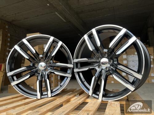 Ratlankis R21x10.5  5X112  ET  43  66.6  FE246  Black Polished (MB)  For BMW  (P2)  ( Front+Rear)