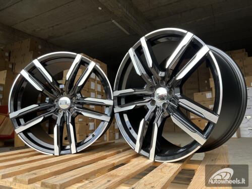 Ratlankis R21x10.5  5X112  ET  43  66.6  FE246  Black Polished (MB)  For BMW  (P2)  ( Front+Rear)