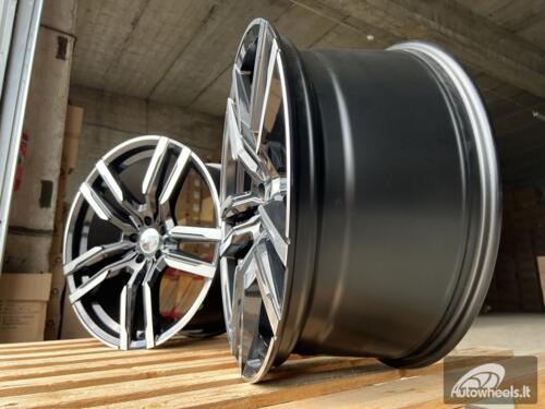 Ratlankis R21x10.5  5X112  ET  43  66.6  FE246  Black Polished (MB)  For BMW  (P2)  ( Front+Rear)