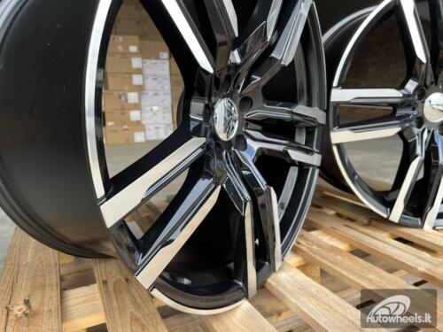 Ratlankis R21x10.5  5X112  ET  43  66.6  FE246  Black Polished (MB)  For BMW  (P2)  ( Front+Rear)
