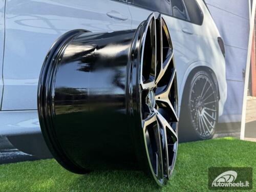 Ratlankis R21x11  5X112  ET  49  66.6  FE247  Black Polished (MB)  For MER  (P2)  (REAR+FRONT)