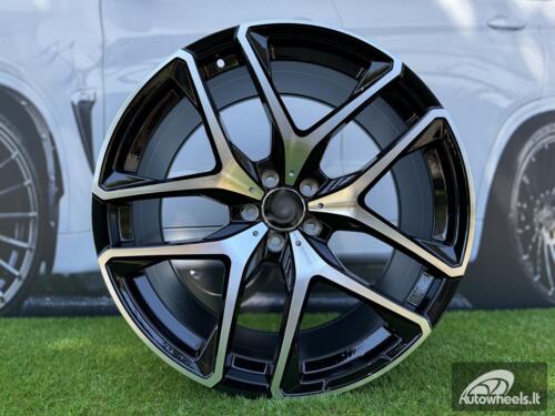 Ratlankis R21x10  5X112  ET  54  66.6  FE247  (IN5528)  Black Polished (MB)  For MER  (K7+Z3)  (REAR+FRONT)