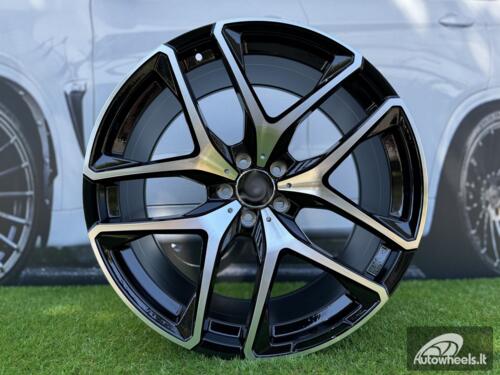 Ratlankis R21x10  5X112  ET  54  66.6  FE247  (IN5528)  Black Polished (MB)  For MER  (P1)  (REAR+FRONT )