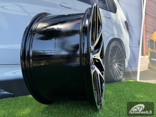 Ratlankis R21x11  5X112  ET  49  66.6  FE247  (IN5528)  Black Polished (MB)  For MER  (P1)  (REAR+FRONT)