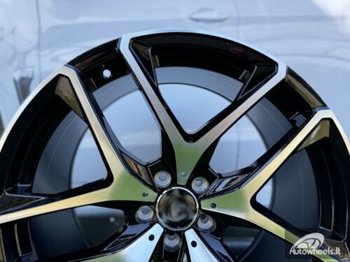 Ratlankis R21x11  5X112  ET  49  66.6  FE247  (IN5528)  Black Polished (MB)  For MER  (P1)  (REAR+FRONT)