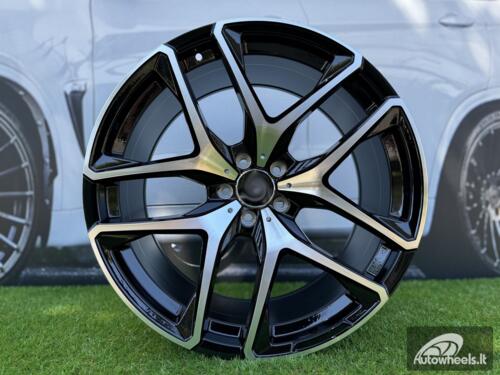 Ratlankis R21x11  5X112  ET  49  66.6  FE247  (IN5528)  Black Polished (MB)  For MER  (P1+Z3)  (REAR+FRONT)