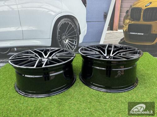 Ratlankis R20x8.5  5X112  ET  40  66.6  FE248  Black Polished (MB)  For MER  (Z5)  (GLC Class Coupe (Front))