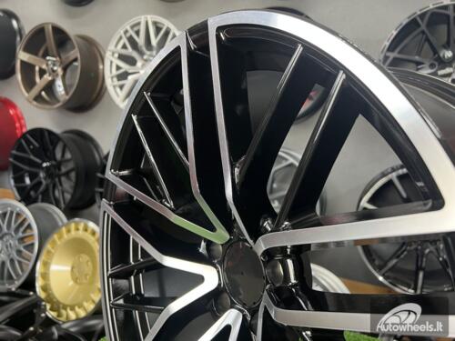 Ratlankis R20x8.5  5X112  ET  40  66.6  FE248  Black Polished (MB)  For MER  (Z5)  (GLC Class Coupe (Front))