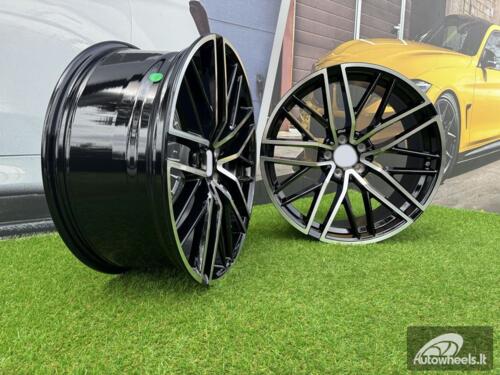 Ratlankis R20x9.5  5X112  ET  22  66.6  FE248  Black Polished (MB)  For MER  (P2+P+Z5)  (GLC Class Coupe (Rear))