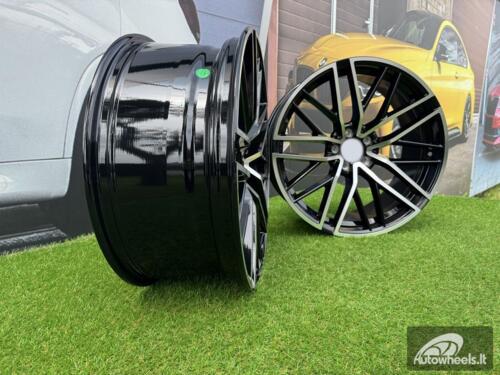 Ratlankis R20x9.5  5X112  ET  22  66.6  FE248  Black Polished (MB)  For MER  (P2+P+Z5)  (GLC Class Coupe (Rear))
