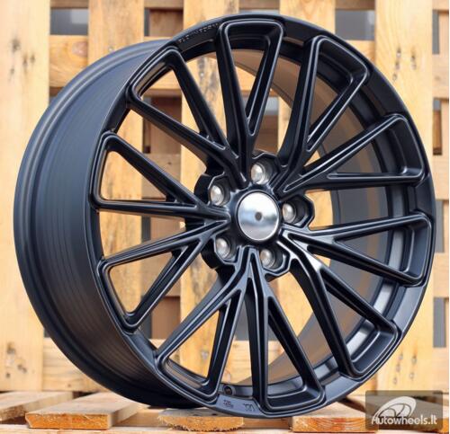 Ratlankis R18x8  5X112  ET  38  66.5  FF137  Black Matt (BM)  RACIN  (P1)  (HYBRID FORGED Style HRE)