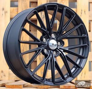 Ratlankis R18x8  5X112  ET  38  66.5  FF137  Black Matt (BM)  RACIN  (P1)  (HYBRID FORGED Style HRE)
