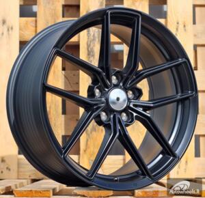 Ratlankis R18x8  5X112  ET  38  66.5  FF138  Black Matt (BM)  For RACIN  (P1)  (HYBRID FORGED Style HRE)