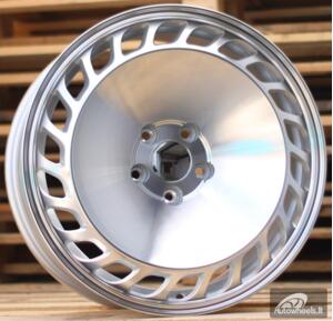 Ratlankis R18x9  5X112  ET  40  66.5  FLG34  Polished Silver (MS)  For RACIN  (K4)  (Rear+Front Style ROTIFORM )