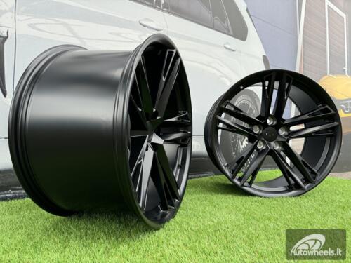 Ratlankis R20x11  5X120  ET  43  66.9  FR037  Black Half Matt (BLHM)  For CHEVR  (K7)  (REAR+FRONT CAMARO)