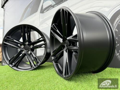 Ratlankis R20x11  5X120  ET  43  66.9  FR037  Black Half Matt (BLHM)  For CHEVR  (K7)  (REAR+FRONT CAMARO)