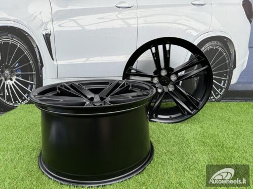 Ratlankis R20x11  5X120  ET  43  66.9  FR037  Black Half Matt (BLHM)  For CHEVR  (K7)  (REAR+FRONT CAMARO)