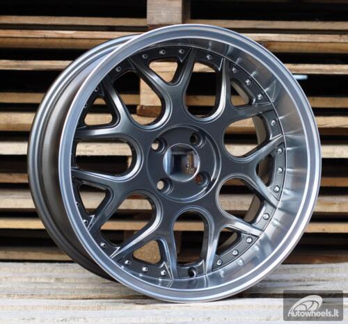 Ratlankis R16x7  3X112  ET  30  57.1  FR762  Gun Metal+Polished Lip (GMPL)  For SMART  (R)  (BRABUS Style Front+Rear)