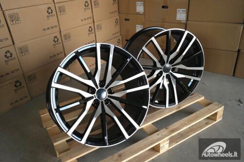 Ratlankis R20x10  5X120  ET  40  74.1  H0324  (BY1473)  Black Polished (MB)  For BMW  (Z1+Z3)  (Rear+Front)